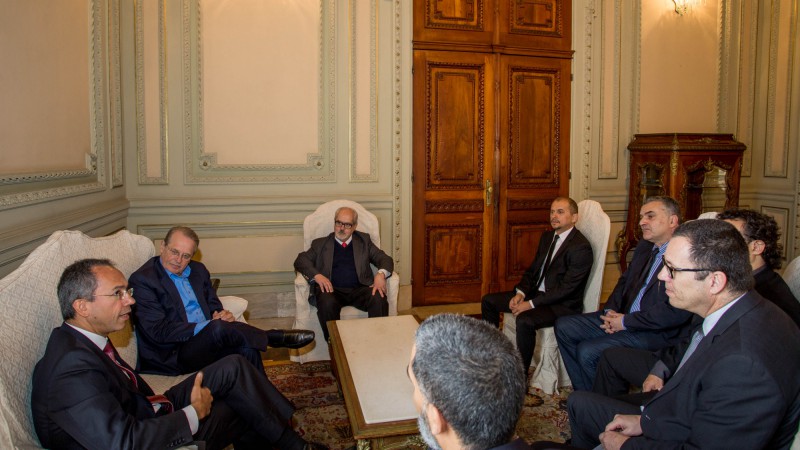 Manoel Rangel, à esquerda, informou que serão financiadas dez produções cinematográficas
