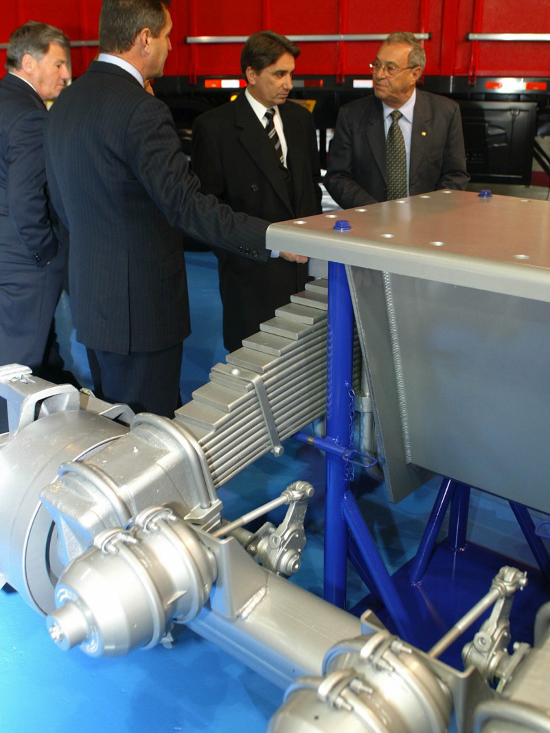 Governador Germano Rigotto participa Solenidade de abertura da Feira Internacional de Tecnologia Automotiva (Transtec). Local: Pavilhões da Festa da Uva.