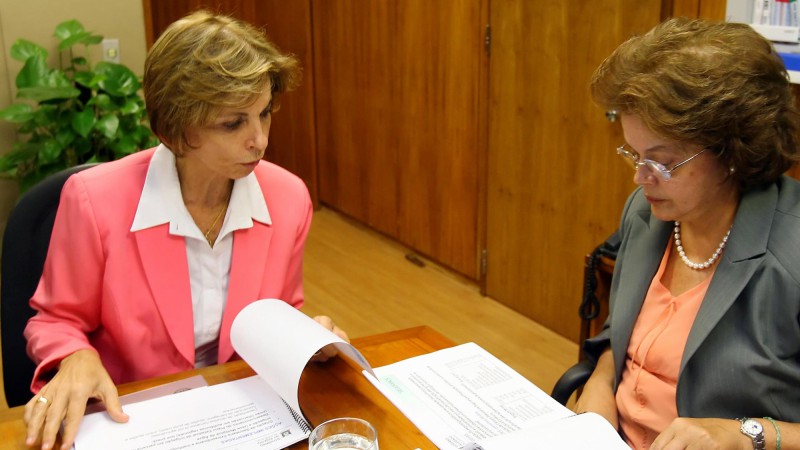 A governadora do Rio Grande do Sul, Yeda Crusius durante audi&ecirc;ncia com a ministra-chefe da Casa Civil da presid&ecirc;ncia da Rep&uacute;blica, Dilma Rousseff.