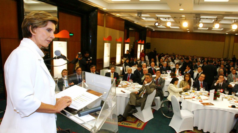A governadora do Rio Grande do Sul, Yeda Crusius, participa de reunião-almoço da LIDE - Grupo de Líderes Empresariais.