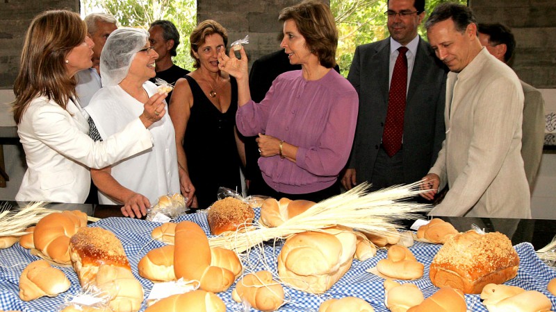 A governadora Yeda Crusius, durante inaugura&ccedil;&atilde;o do Museu do P&atilde;o em Il&oacute;polis.