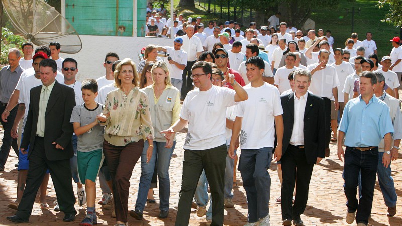 A governadora, Yeda Crusius, participa das comemorações alusivas aos 25 anos da Fazenda Esperança São Rafael, no município de Casca.