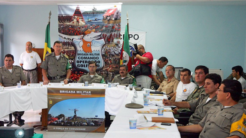 O comando da Brigada Militar divulga em entrevista coletiva o 2º balanço da 39ª Operação Golfinho.
