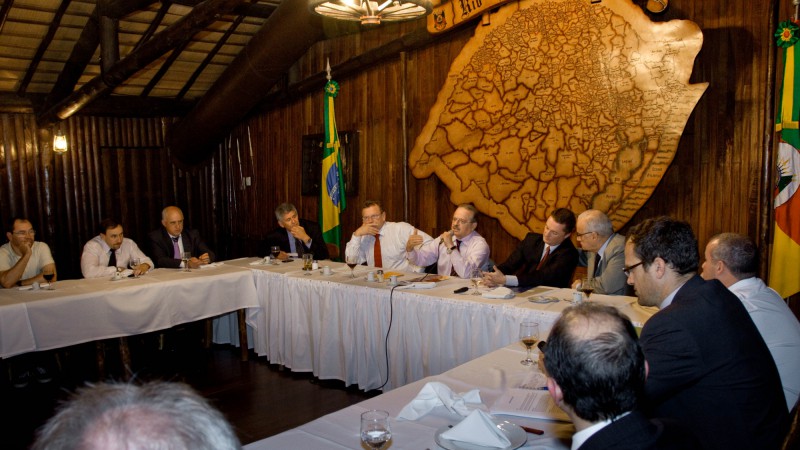 21.05.2012 Governador Tarso Genro durante reunião-almoço com a Direção do Sindicato da Indústria de Carne e Derivados do RS - SICADERGS