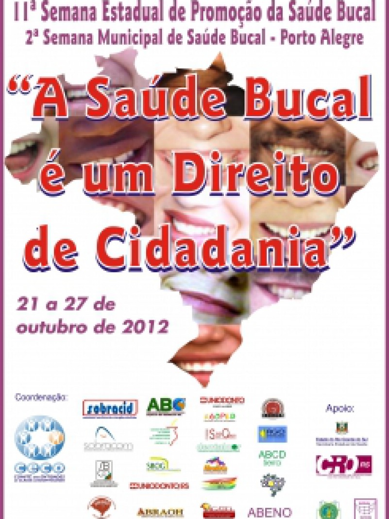 Dezenas de atividades estão programadas para marcar a XI Semana Estadual de Promoção da Saúde Bucal no Estado e a 2ª Semana Municipal de Saúde Bucal de Porto Alegre, que ocorre a partir deste domingo (21) até 30 de outubro. As ações se iniciam no Parque