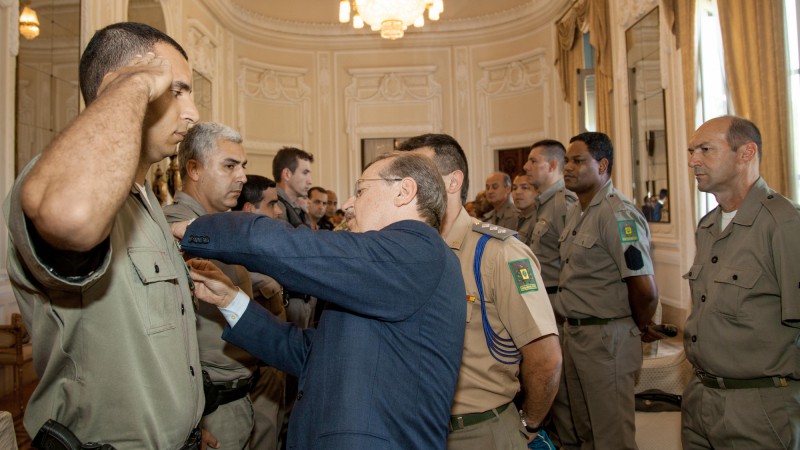 18.11.2013 Governador Tarso Genro durante ato de assinatura das promoções dos praças da Brigada Militar