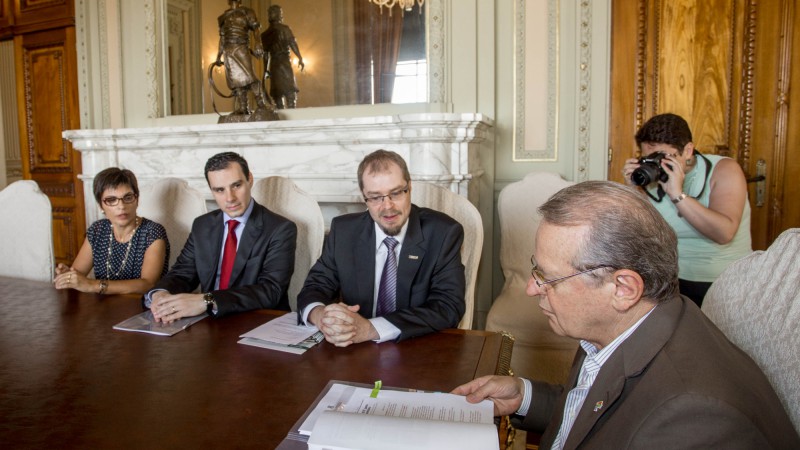 14.01.2014 Governador Tarso Genro durante apresentação do relatório das atividades desenvolvidas pela Procuradoria-Geral do  Estado em 2013