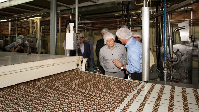 22.01.14 Governador Tarso Genro visita unidade de produção das massas e biscoitos ISABELA S.A.
