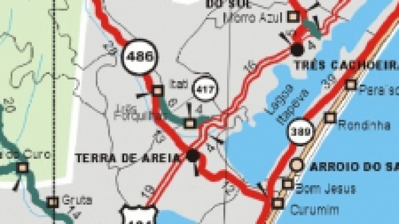 A 16ª Superintendência Regional do Departamento Autônomo de Estradas de Rodagem (Daer) de Osório informa que, na última sexta-feira (14), foi interditada a ponte sobre o rio Três Forquilhas, na ERS-417, no município de Três Forquilhas. Os motoristas que