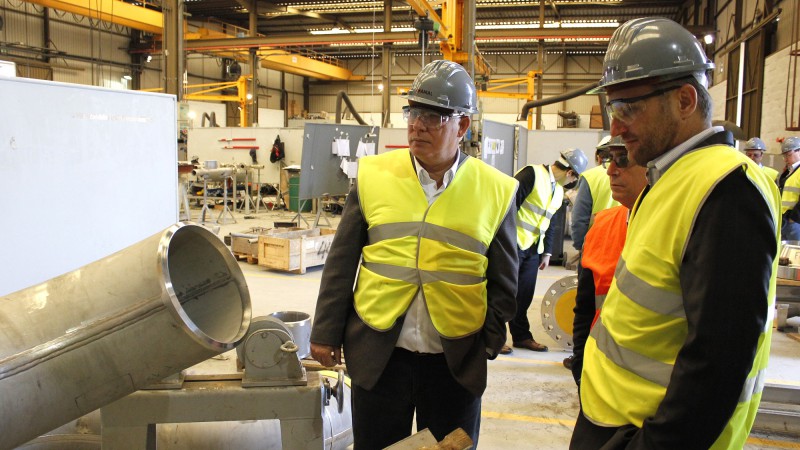 Vice-governador visitou a unidade da AMAL Construções Metálicas em Setúbal