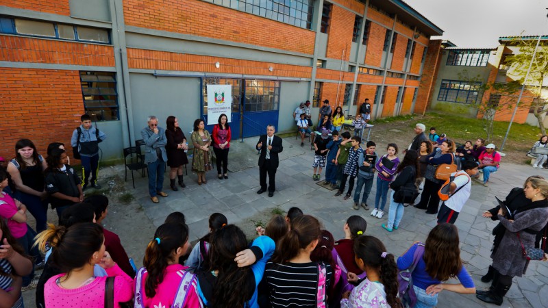 Escola Jos&eacute; Mariano Beck recebeu reformas no valor de R$ 1,5 milh&atilde;o, beneficiando 600 alunos