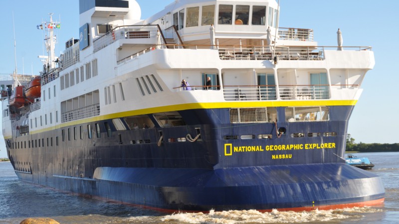 Embarca&ccedil;&atilde;o atracou &agrave;s 8h30, no cais do Porto Novo, onde deve permanecer at&eacute; &agrave;s 22h30