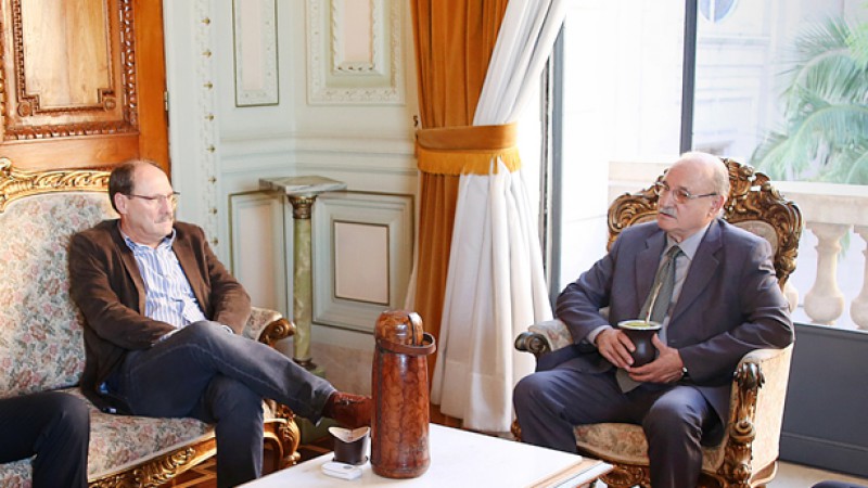 Sartori recebe superintendente estadual da Abin