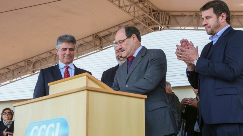 CRUZ ALTA, RS, BRASIL 24.06.2016: O Grupo CCGL inaugurou nesta sexta-feira (24) sua nova unidade de produção em Cruz Alta, tornando-se o maior parque industrial de leite em pó no Brasil. O ato, que ocorreu na sede localizada na ERS 342, no km 149, contou