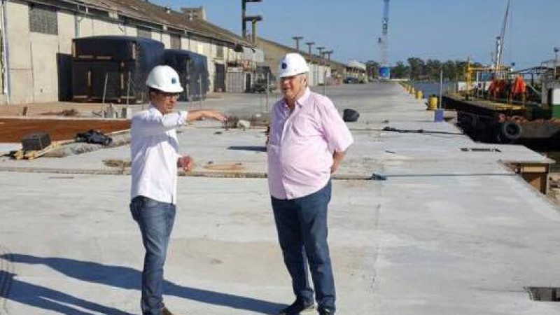 Obra de moderniza&ccedil;&atilde;o do cais p&uacute;blico? do Porto Novo est&aacute; em fase de conclus&atilde;o