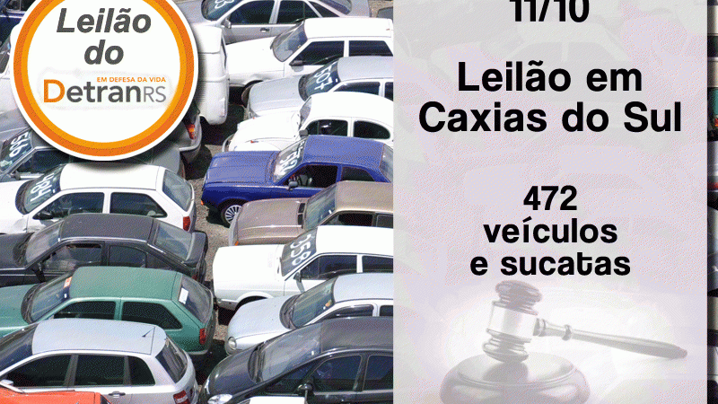 Leilão vai ofertar 472 itens retidos nos depósitos de Antônio Prado, Caxias do Sul, Flores da Cunha, São Marcos e Vacaria