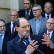PORTO ALEGRE, RS, BRASIL 05.04.2018: Cerimônia para o anúncio dos nomes dos novos secretários de Estado. Foto: Luiz Chaves/Palácio Piratini