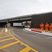 SANTA CRUZ DO SUL, RS, BRASIL 15.06.2018: O governador José Ivo Sartori inaugurou, nesta sexta-feira (15), importantes obras que beneficiam a travessia urbana da RSC-287, na região do Vale do Rio Pardo: Anel Viário, viaduto Fritz e Frida, e a duplicação d