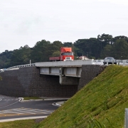SANTA CRUZ DO SUL, RS, BRASIL 15.06.2018: O governador José Ivo Sartori inaugurou, nesta sexta-feira (15), importantes obras que beneficiam a travessia urbana da RSC-287, na região do Vale do Rio Pardo: Anel Viário, viaduto Fritz e Frida, e a duplicação d