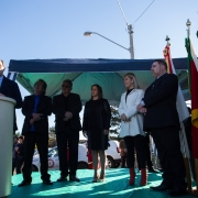 ARROIO DOS RATOS, RS, BRASIL 26.06.2018: O governador José Ivo Sartori participou na tarde desta terça-feira (26), da inauguração do Loteamento Água Azul. Foram entregues 238 moradias populares construídas pelo Programa Minha Casa Minha Vida. Foto: Karine