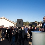 ARROIO DOS RATOS, RS, BRASIL 26.06.2018: O governador José Ivo Sartori participou na tarde desta terça-feira (26), da inauguração do Loteamento Água Azul. Foram entregues 238 moradias populares construídas pelo Programa Minha Casa Minha Vida. Foto: Karine