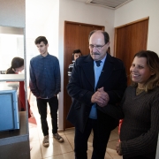 ARROIO DOS RATOS, RS, BRASIL 26.06.2018: O governador José Ivo Sartori participou na tarde desta terça-feira (26), da inauguração do Loteamento Água Azul. Foram entregues 238 moradias populares construídas pelo Programa Minha Casa Minha Vida. Foto: Karine