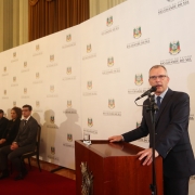PORTO ALEGRE, RS, BRASIL 03.07.2018: Na presença do governador José Ivo Sartori, do secretário de Estado da Fazenda, Luiz Antônio Bins, e do presidente do Conselho Superior da CAGE, Álvaro Fakredin, foram empossados na tarde desta terça-feira (03), durant