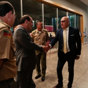 PORTO ALEGRE, RS, BRASIL 21.11.2018: O Concerto da Banda da Brigada Militar celebrou, na noite de terça-feira, 20, na Casa da Música da Ospa, em Porto Alegre, os 181 anos da Brigada Militar (BM). O evento faz parte da programação oficial que marca o anive
