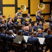 PORTO ALEGRE, RS, BRASIL 21.11.2018: O Concerto da Banda da Brigada Militar celebrou, na noite de terça-feira, 20, na Casa da Música da Ospa, em Porto Alegre, os 181 anos da Brigada Militar (BM). O evento faz parte da programação oficial que marca o anive