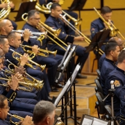 PORTO ALEGRE, RS, BRASIL 21.11.2018: O Concerto da Banda da Brigada Militar celebrou, na noite de terça-feira, 20, na Casa da Música da Ospa, em Porto Alegre, os 181 anos da Brigada Militar (BM). O evento faz parte da programação oficial que marca o anive