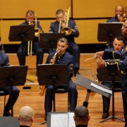 PORTO ALEGRE, RS, BRASIL 21.11.2018: O Concerto da Banda da Brigada Militar celebrou, na noite de terça-feira, 20, na Casa da Música da Ospa, em Porto Alegre, os 181 anos da Brigada Militar (BM). O evento faz parte da programação oficial que marca o anive