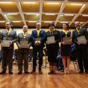 PORTO ALEGRE, RS, BRASIL 21.11.2018: O Concerto da Banda da Brigada Militar celebrou, na noite de terça-feira, 20, na Casa da Música da Ospa, em Porto Alegre, os 181 anos da Brigada Militar (BM). O evento faz parte da programação oficial que marca o anive