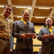 PORTO ALEGRE, RS, BRASIL 21.11.2018: O Concerto da Banda da Brigada Militar celebrou, na noite de terça-feira, 20, na Casa da Música da Ospa, em Porto Alegre, os 181 anos da Brigada Militar (BM). O evento faz parte da programação oficial que marca o anive