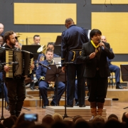 PORTO ALEGRE, RS, BRASIL 21.11.2018: O Concerto da Banda da Brigada Militar celebrou, na noite de terça-feira, 20, na Casa da Música da Ospa, em Porto Alegre, os 181 anos da Brigada Militar (BM). O evento faz parte da programação oficial que marca o anive