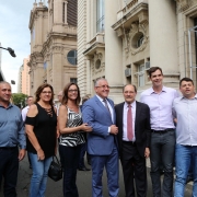 PORTO ALEGRE, RS,BRASIL 14.12.2018: O governador José Ivo Sartori e o ministro do Desenvolvimento Social, Alberto Beltrame, entregaram, nesta sexta-feira (14), 37 carros e 45 micro-ônibus para a Rede de Proteção Social Básica e Especial do Sistema Único d