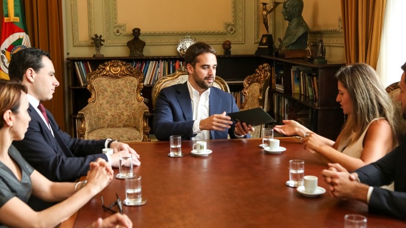 10.01.2019 Gov Eduardo Leite recebe o Procurador Geral do Estado e a Pres. da Associação do Procuradores