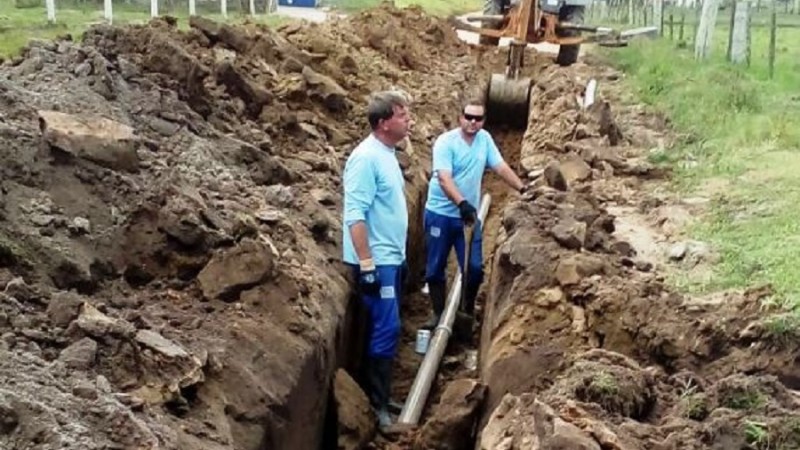 Camaquã   obras em redes de água