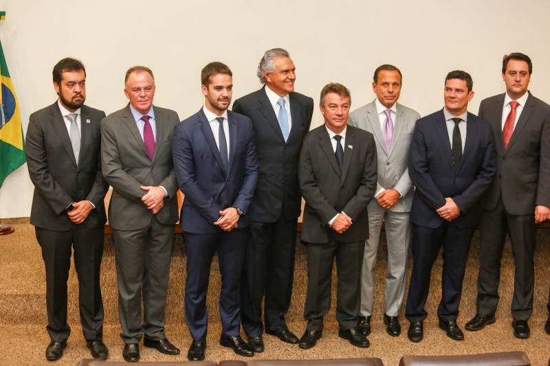 BRASÍLIA, DF, BRASIL, 04/02/2019 - Governador Eduardo Leite esteve presente na sede do Ministério da Justiça e Segurança Pública em Brasília para apresentação do projeto de lei anticrime pelo ministro, Sérgio Moro. Fotos: Gustavo Mansur / Palácio Piratini