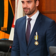 PORTO ALEGRE, RS, BRASIL, 06/02/2019 - O governador Eduardo Leite recebeu na tarde dessa quarta-feira(06) a medalha do Mérito Judiciário Militar durante sessão solene no Tribunal de Justiça Militar. Fotos: Felipe Dalla Valle / Palácio Piratini