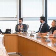 RIO DE JANEIRO, RJ, BRASIL, 19/02/2019 - Em agenda oficial no Rio de Janeiro nesta terça-feira (19), o governador Eduardo Leite se reuniu com o presidente do BNDES, Joaquim Levy. 