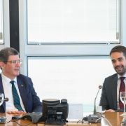 RIO DE JANEIRO, RJ, BRASIL, 19/02/2019 - Em agenda oficial no Rio de Janeiro nesta terça-feira (19), o governador Eduardo Leite se reuniu com o presidente do BNDES, Joaquim Levy. 