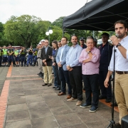 PORTO ALEGRE, RS, BRASIL, 08/03/2019 - Primeira mobilização conjunta das forças de segurança nos 34 municípios que integram o Gabinete de Gestão Integrada da Região Metropolitana de Porto Alegre (GGIMPOA) do programa RS SEGURO. Fotos: Felipe Dalla Valle 