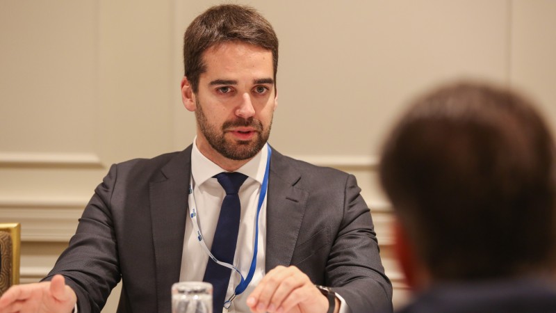 NOVA YORK, NY, ESTADOS UNIDOS, 15/05/2019 - Em agenda nos Estados Unidos, o governador Eduardo Leite palestrou, na manhã desta quarta-feira (15/5), na 14ª edição do LatAm CEO Conference Itaú BBA. Fotos: Rodger Timm/Palácio Piratini