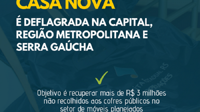 Divulgação Operação Casa Nova