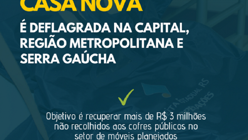 Divulgação   Operação Casa Nova