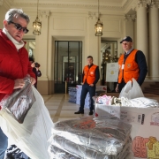 PORTO ALEGRE, RS, BRASIL, 06/07/2019 -O Palácio Piratini abriu as portas neste sábado (6/7), das 10h às 16h, para receber as doações à Campanha do Agasalho 2019. Foto: Felipe Dalla Valle/Palácio Piratini