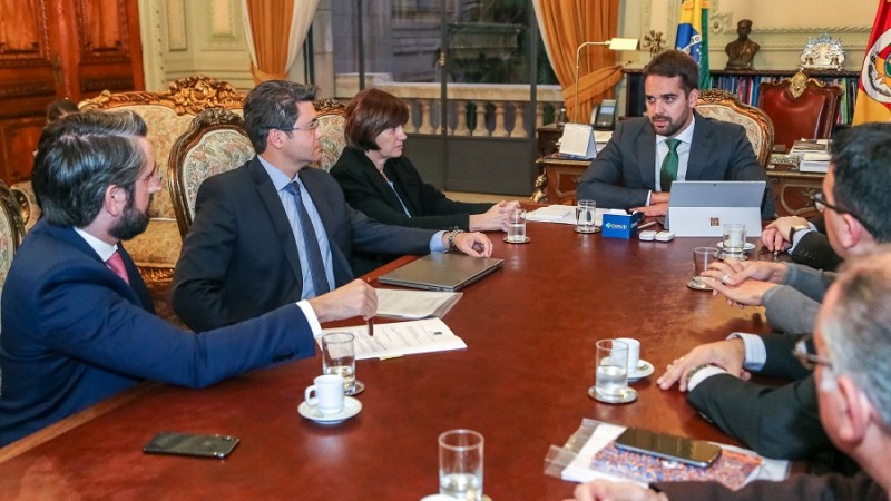 PORTO ALEGRE, RS, BRASIL, 25.07.2019 - Reunião com Fraport, representante da prefeitura de Porto Alegre e procurador-geral do Estado, Eduardo Cunha da Costa. Fotos: Gustavo Mansur/ Palácio Piratini