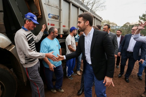 FREDERICO WESTPHALEN, RS, BRASIL, 09/08/2019 - Visita às obras de recuperação da ERS-591, trecho de Frederico Westphalen, Castelinho e Ametista do Sul. Fotos: Felipe Dalla Valle/Palácio Piratini