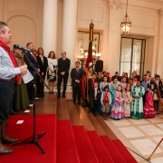 PORTO ALEGRE, RS, BRASIL, 10/09/2019 - O governador em exercício Ranolfo Vieira Júnior deu início, neste sábado (14/9), às celebrações da Semana Farroupilha com a cerimônia de acendimento da Chama Crioula no saguão de entrada do Palácio Piratini e na Asse