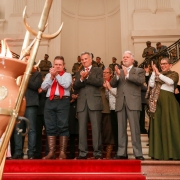 PORTO ALEGRE, RS, BRASIL, 10/09/2019 - O governador em exercício Ranolfo Vieira Júnior deu início, neste sábado (14/9), às celebrações da Semana Farroupilha com a cerimônia de acendimento da Chama Crioula no saguão de entrada do Palácio Piratini e na Asse